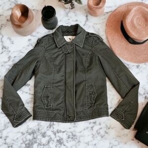 Abercrombie & Fitch Thinsulate Army Green Jacket Size Medium Cotton